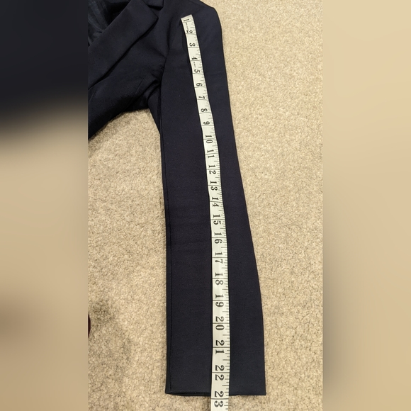 H&M Navy Blue Blazer Suit Jacket - Picture 14 of 15